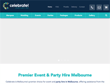 Tablet Screenshot of celebratepartyhire.com.au